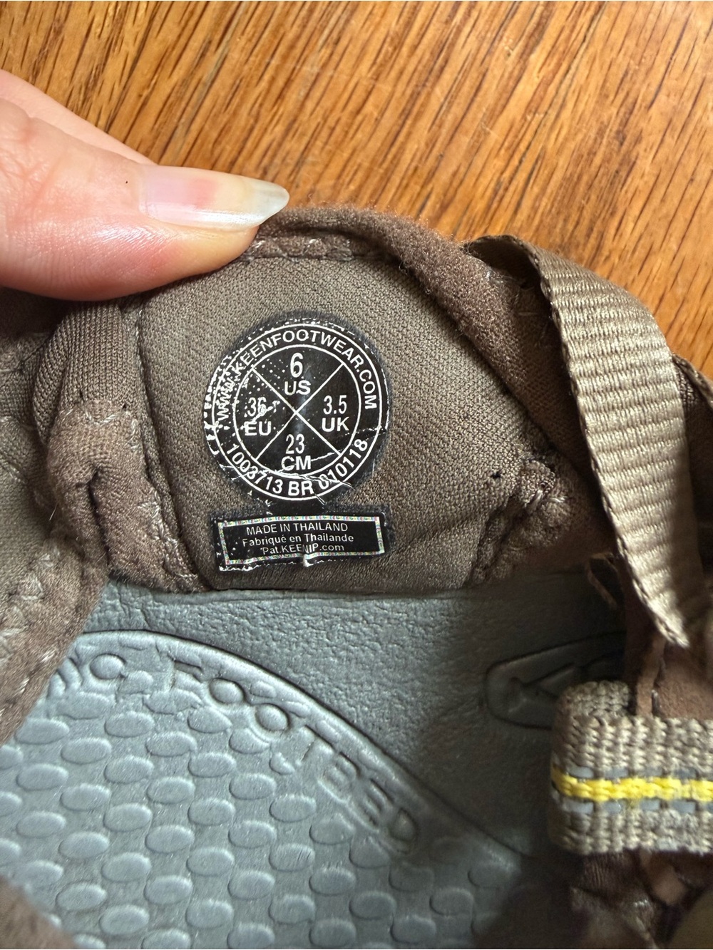 KEEN Whisper Fisherman Brown Outdoor Closed-Toe Sandals - Picture 3 of 3